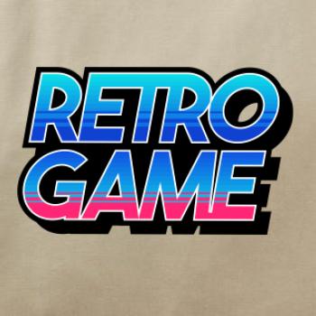 Retro game nápis farebný