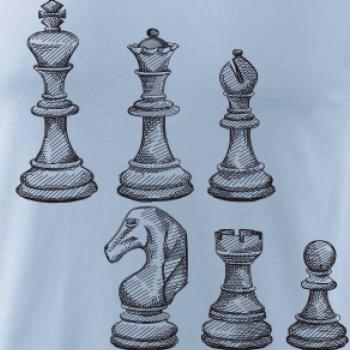 Šachové figúrky kreslené