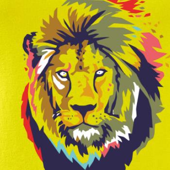 Hlava lva kreslená jednoduchá