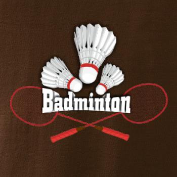 Bedminton - nápis s košíkmi