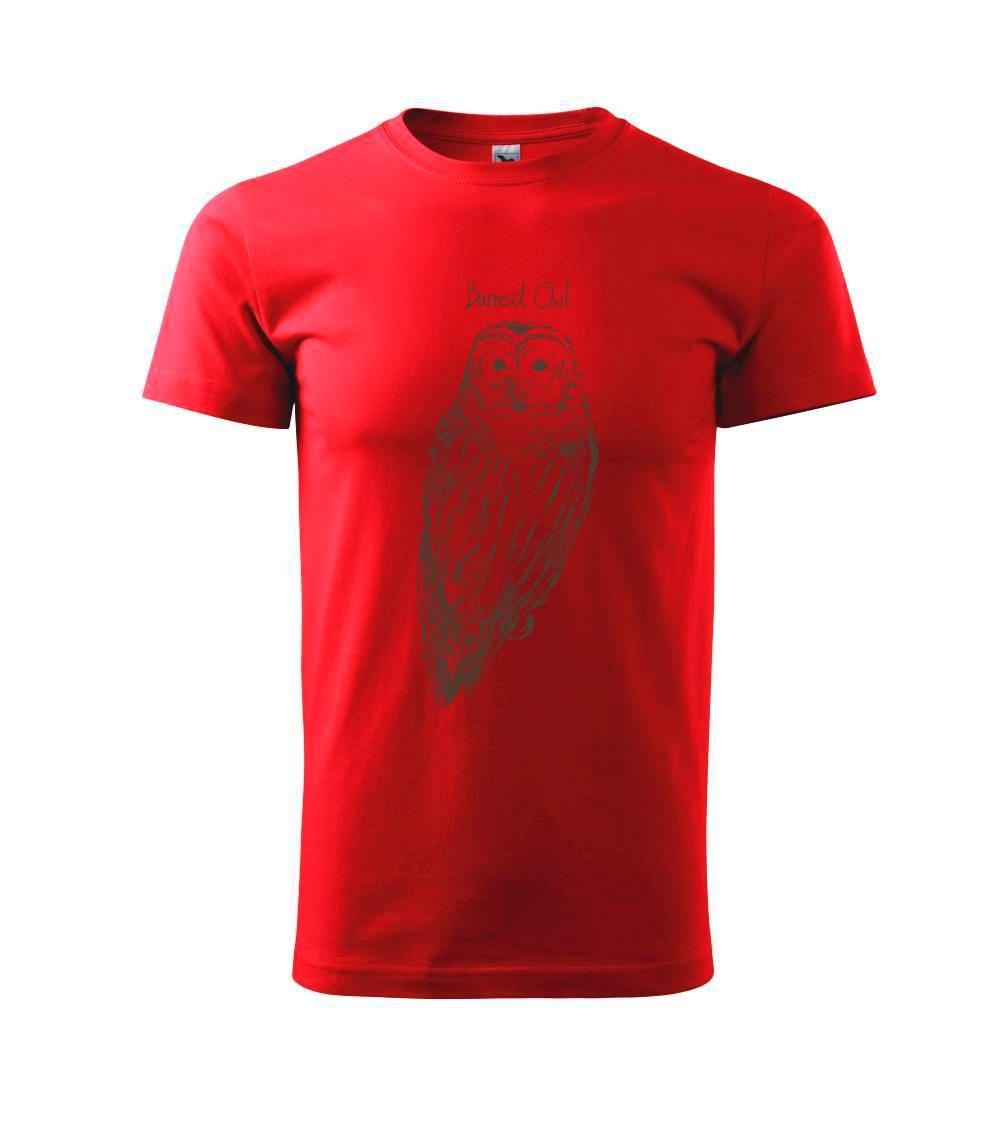 Tričká so zvieratami - Sova pásikavá  Barred owl - Tričko extra veľké  (5-8XL)