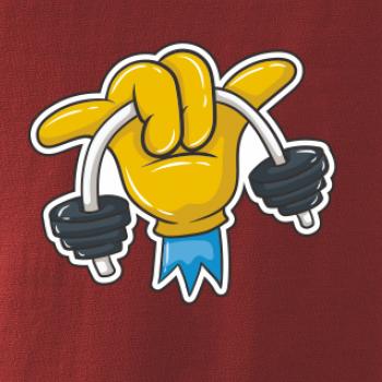 Comics ruka a činka