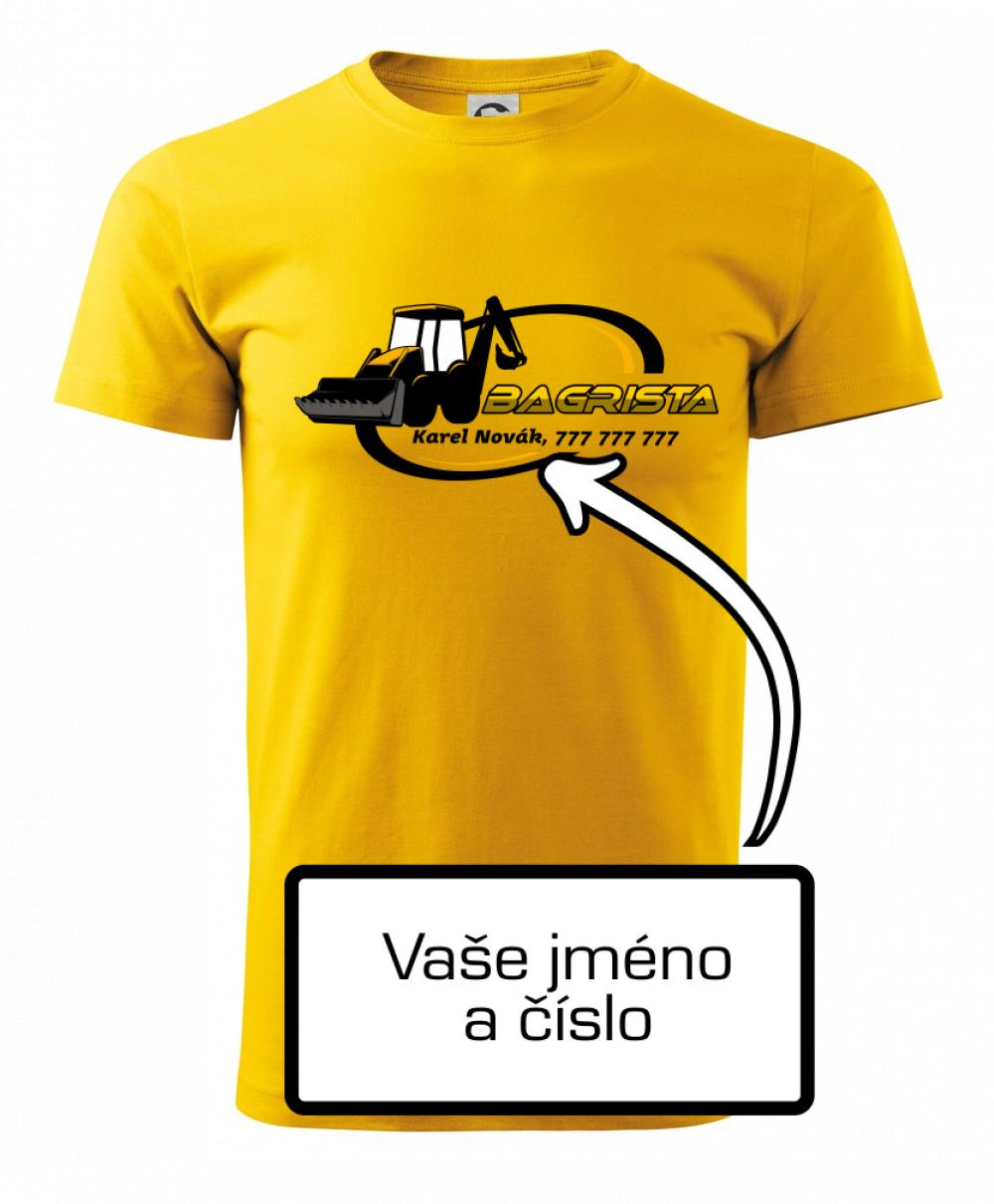 Bagrista v kruhu - vlastný nápis Bagrista v kruhu - vlastný nápis