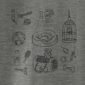 I love my pet - kreslený obrázok