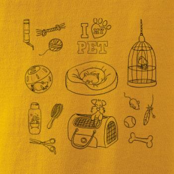 I love my pet - kreslený obrázok