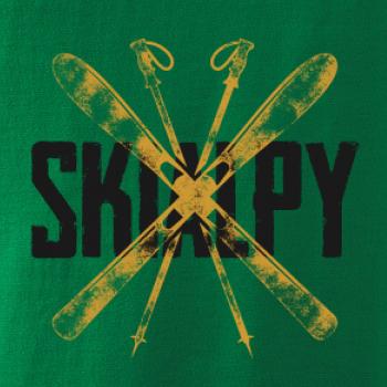 Skialpy nápis lyže