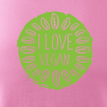 I love vegan v kruhu