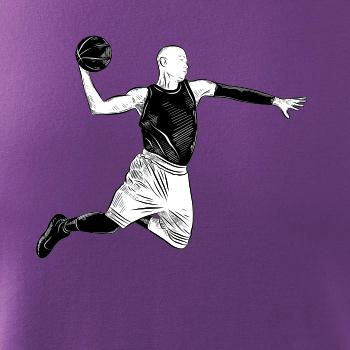 Basketbalista vo výskoku