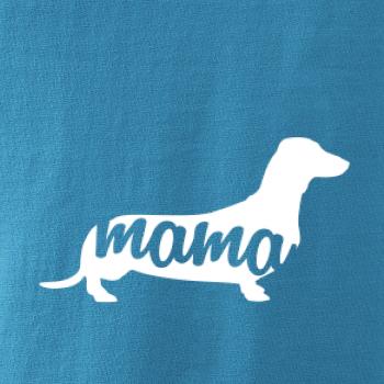 Jazvečík krátkosrstý mama obrys