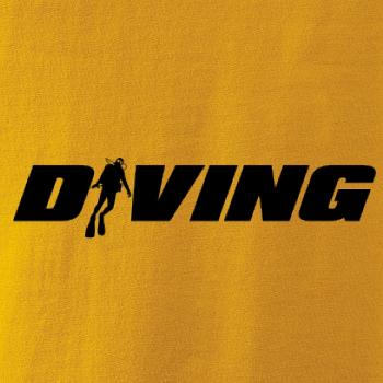 Diving nápis potápač Diving nápis potápač