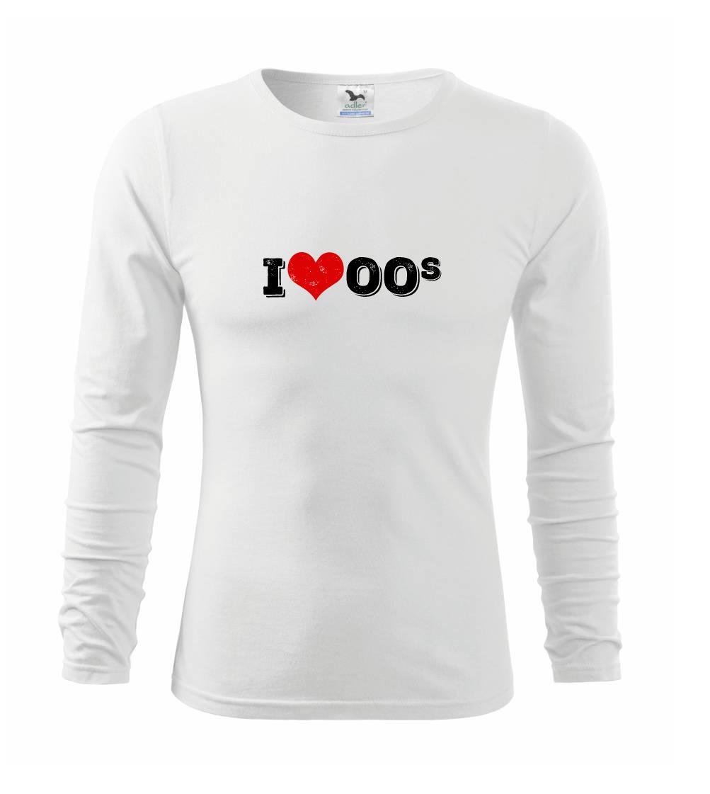 Hudobné tričká - I love 00s - Tričko detské Long Sleeve