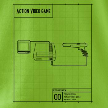 Nákres videohra so zbraňou