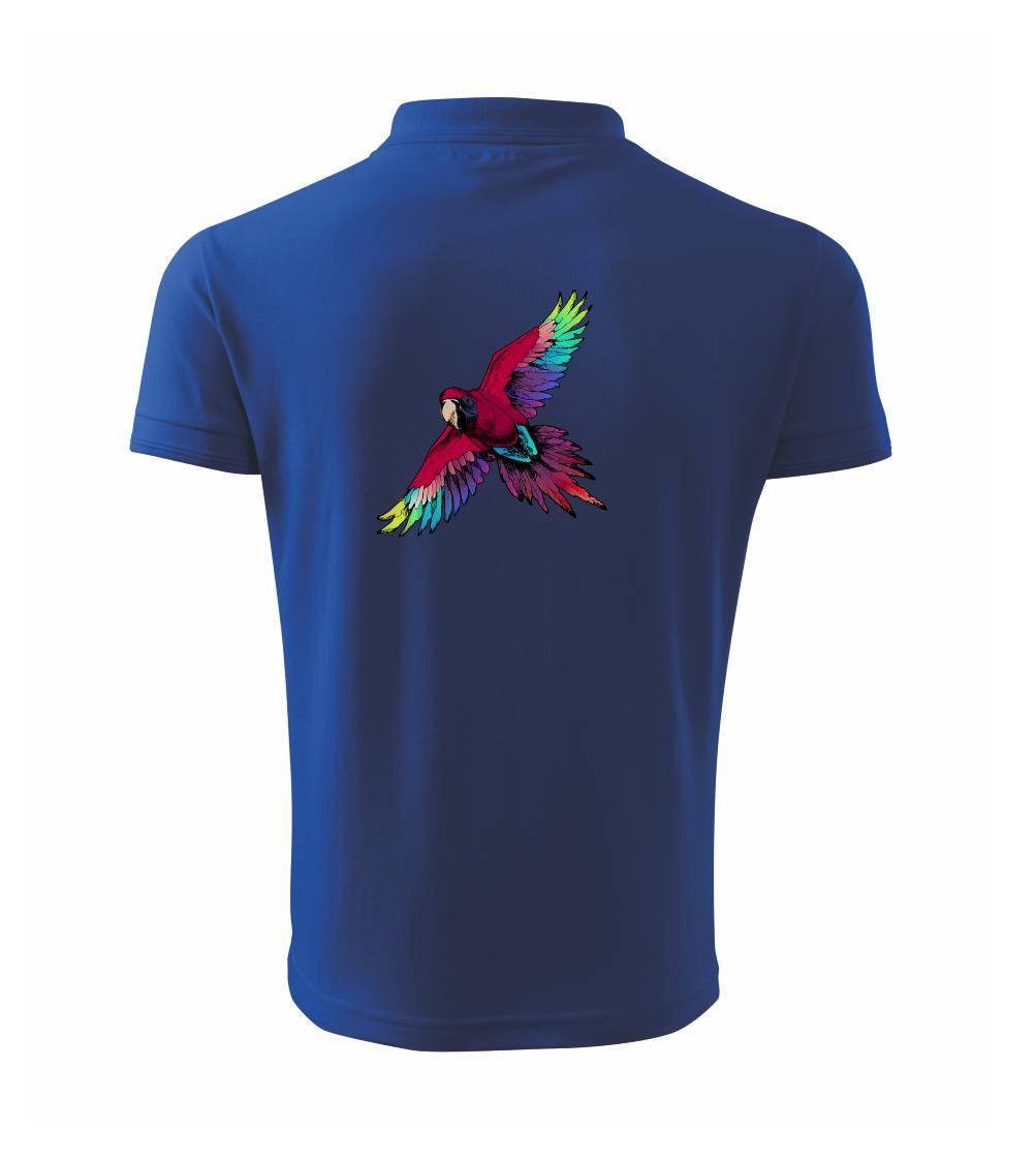 Papagáj kreslený letiaci Papagáj kreslený letiaci