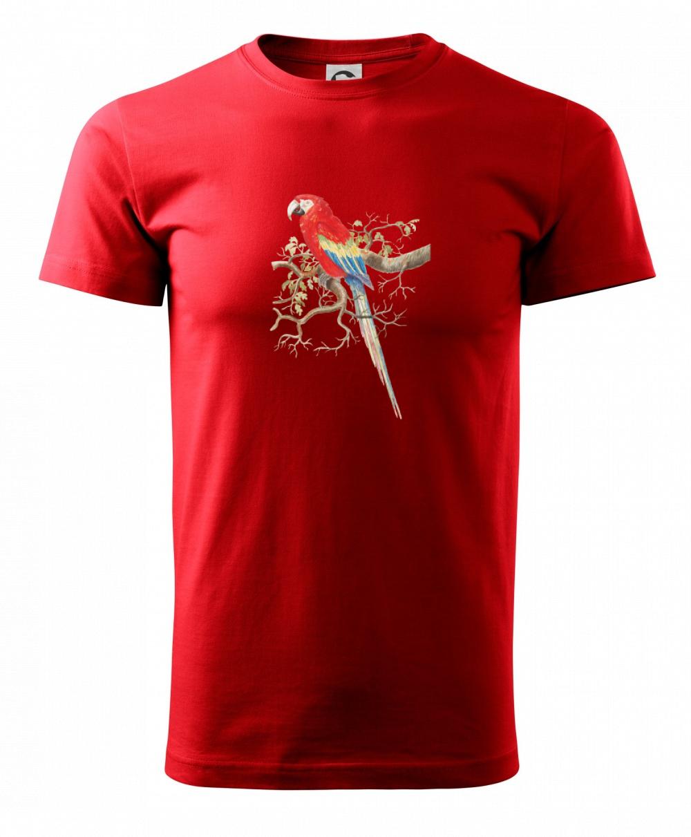 Papagáj  na listnatom strome Papagáj  na listnatom strome