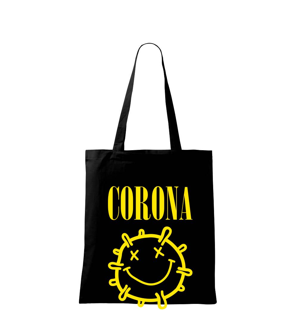 Corona žlté logo - Taška bavlnená