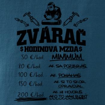 Hodinová mzda zvárač Hodinová mzda zvárač