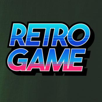 Retro game nápis farebný Retro game nápis farebný