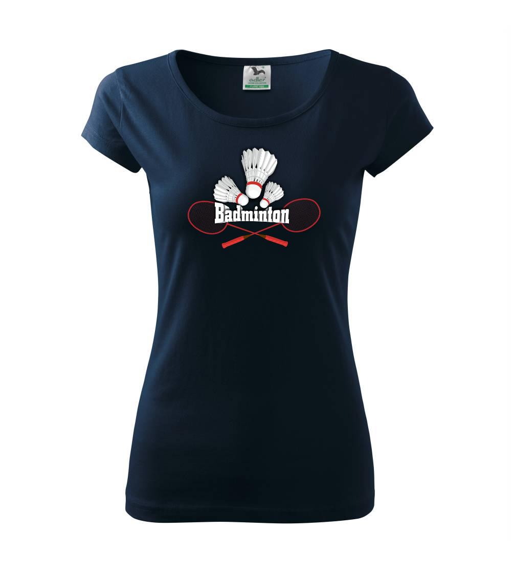 Bedminton - nápis s košíkmi