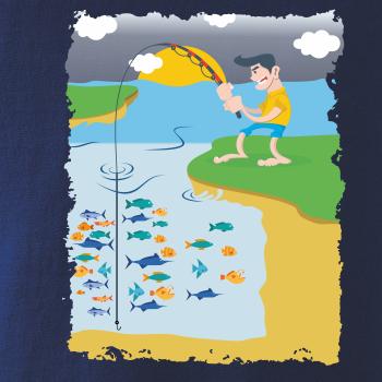 Rybár, ktorý má smolu farebný