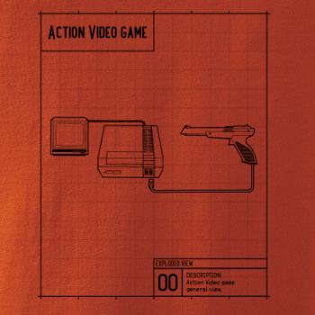 Nákres videohra so zbraňou