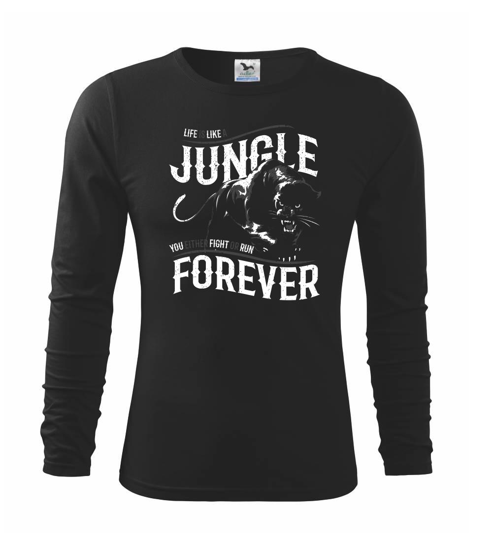 Tričká so zvieratami - Panther jungle - Tričko detské Long Sleeve