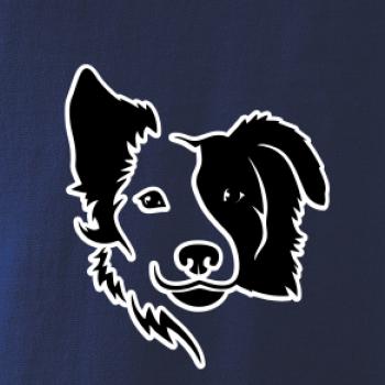 Border kólia obrys hlavy Border kólia obrys hlavy