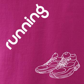 Running nápis šikmo