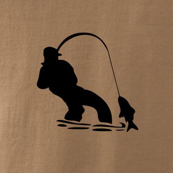 Rybár ťahajúce rybu Rybár ťahajúce rybu