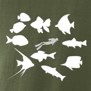 Potápač ryby štvorec Potápač ryby štvorec