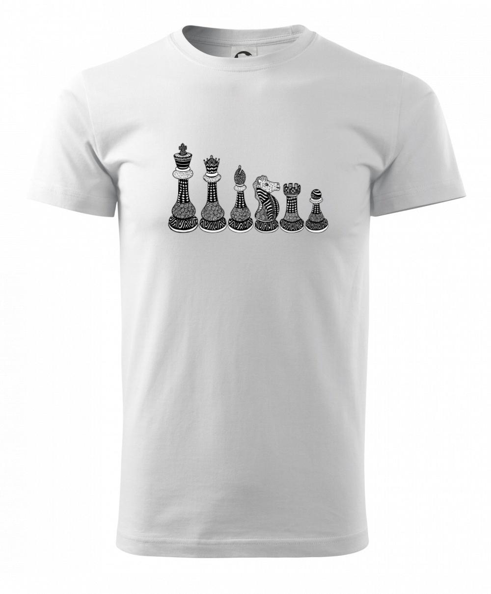 Šachové figúrky v rade - kreslené Šachové figúrky v rade - kreslené