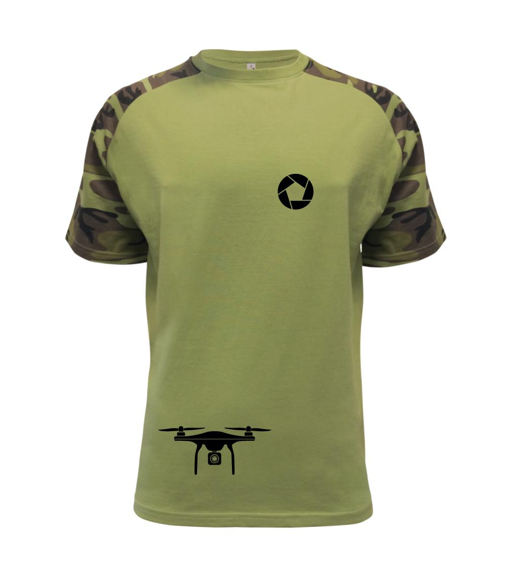 Tričká pre fotografov - Q Dron - Raglan Military
