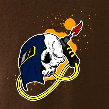 Zvárač - kreslená lebka