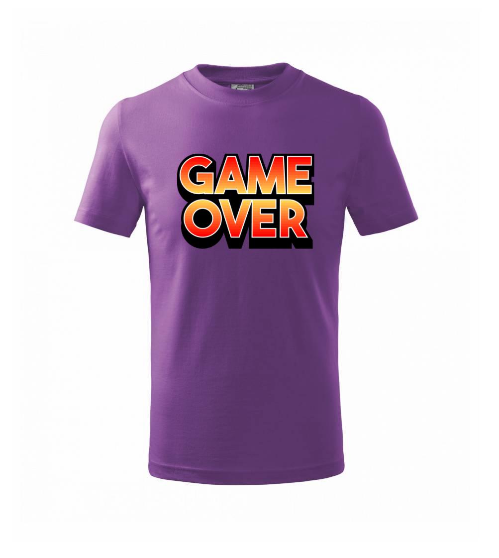 Game over - nápis farebný