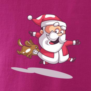 Santa so zahryznutým psom