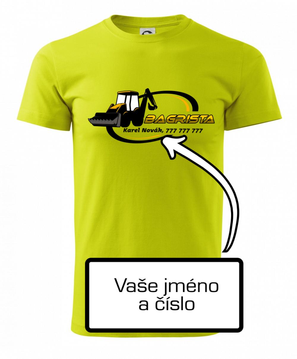 Bagrista v kruhu - vlastný nápis Bagrista v kruhu - vlastný nápis