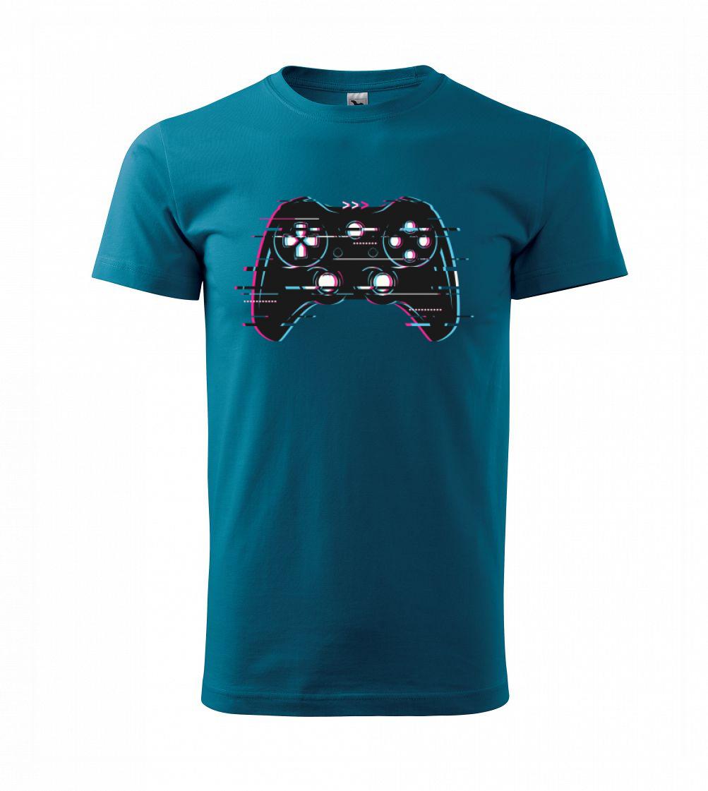 Tričká pre ajťákov - Gamer - gamepad barevný - Tričko extra veľké  (5-8XL)