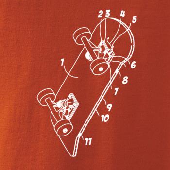 Skateboard nákres dosky