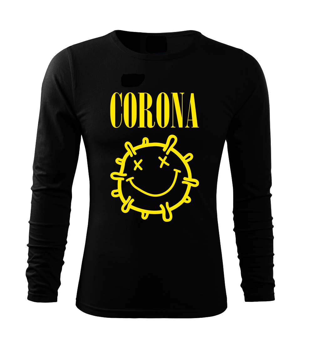 Corona žlté logo - Tričko s dlhým rukávom FIT-T long sleeve
