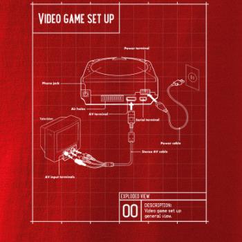 Nákres TV video hra guľatá