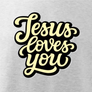 Jesus loves you - písané písmo
