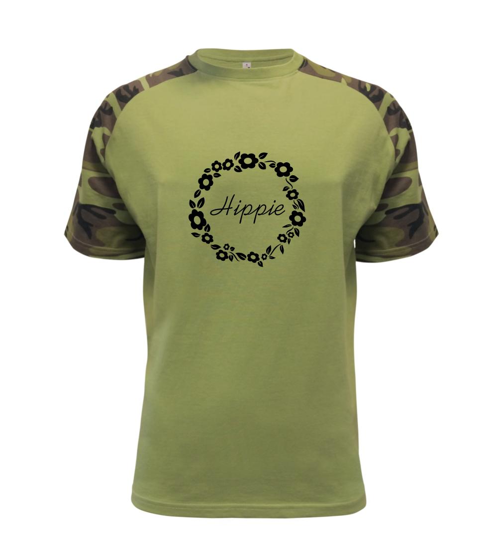 Tričká na párty - Hippie - Raglan Military
