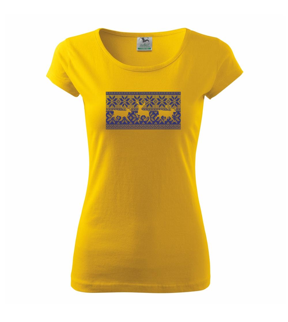 Jeleň vo vianočnom vzore