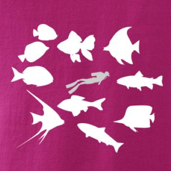 Potápač ryby štvorec