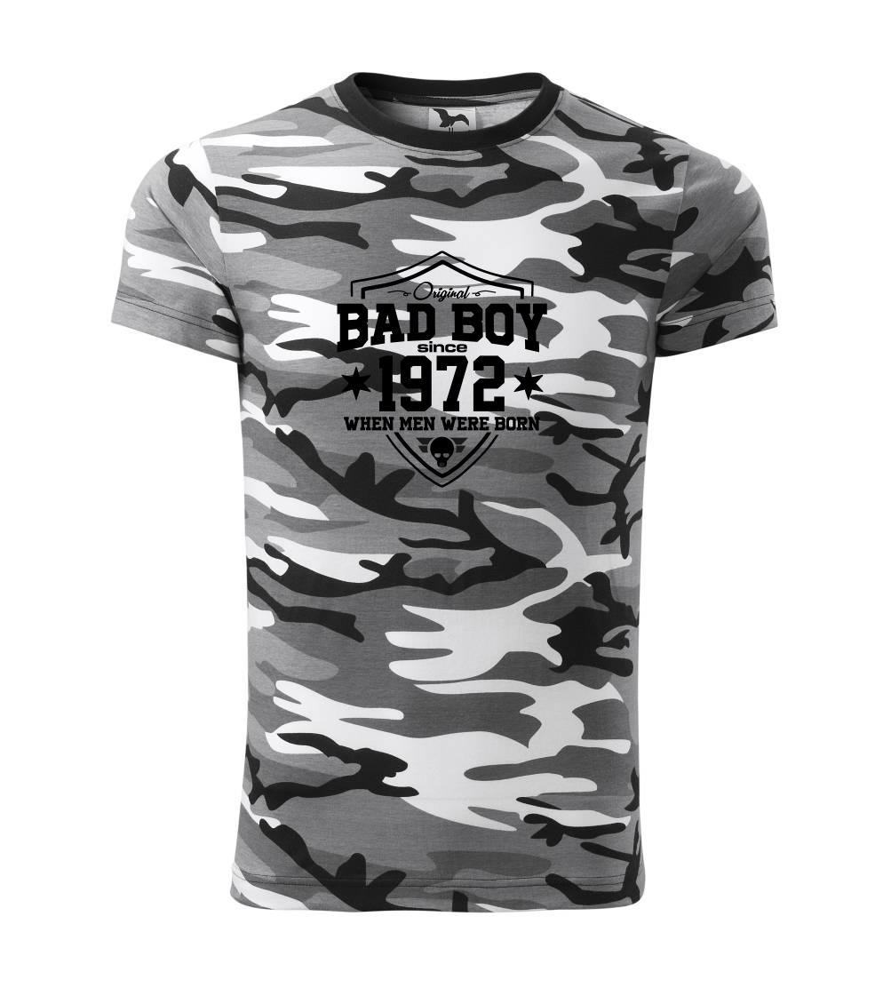 Trička s ročníkom 1972 - Bad boy since 1972 - Army CAMOUFLAGE