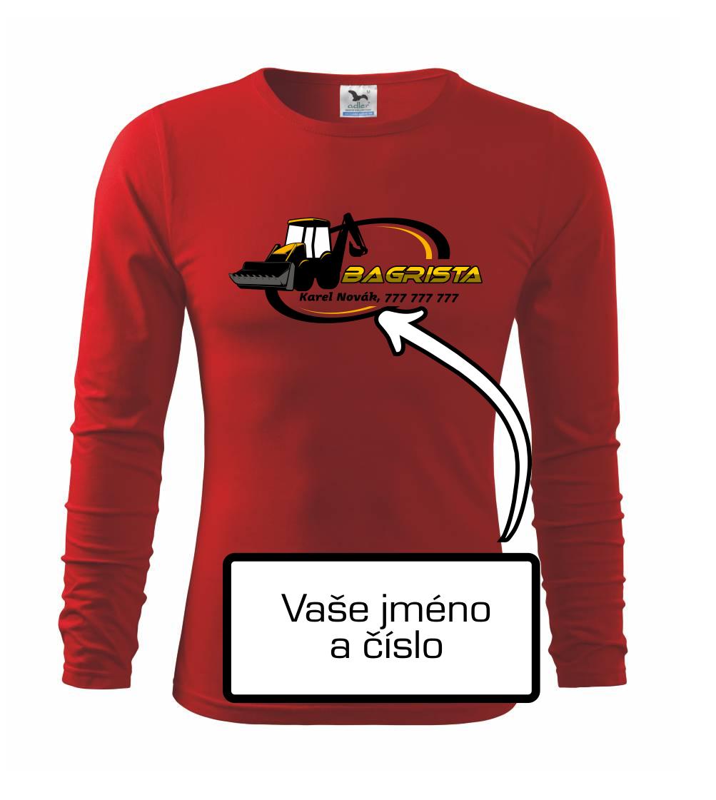 Bagrista v kruhu - vlastný nápis Bagrista v kruhu - vlastný nápis