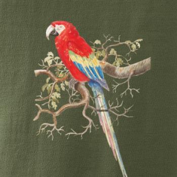 Papagáj  na listnatom strome