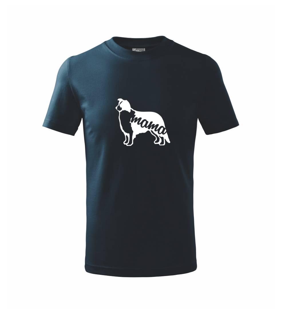 Borderská kólia mama obrys