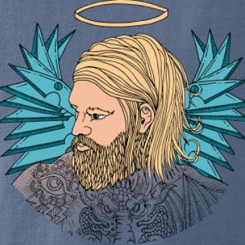 Anjel maľovaný - muž (Pecka design)