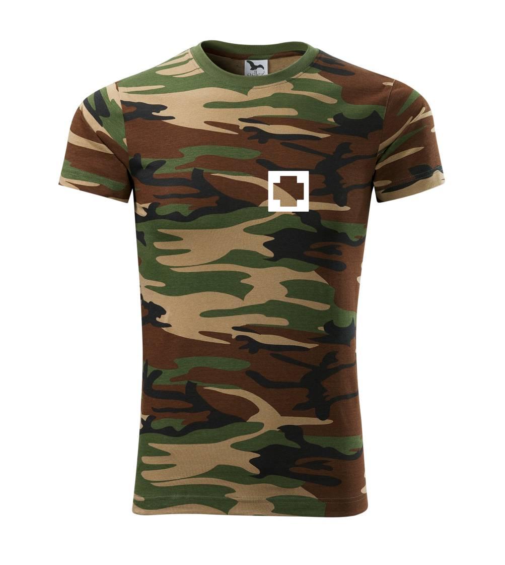 Tričká a mikiny pre záchranárov a lekárov - Kvalitné oblečenie pre zdravotníkov - Hranatý kríž - Rescue - Army CAMOUFLAGE