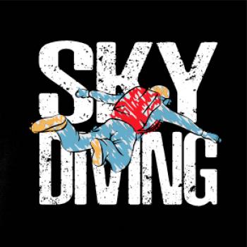 Skydiving nápis